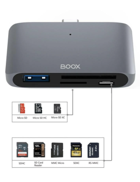 Картрідер USB Type-C Hub OTG Onyx Boox Card Reader