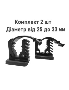 Кріплення Super Fix NSR1635 25-33 мм 2шт(пара). Гумовий хомут для ліхтарів інструменту