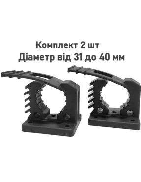 Кріплення Super Fix NSR2557 31-40 мм 2шт(пара). Гумовий хомут для лопат сокир інструменту