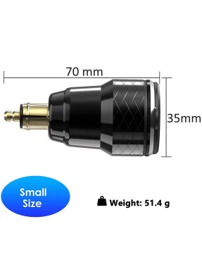 USB зарядка QC 3.0 Type-C PD 30W під роз'єм BMW DIN Hella з вольтметром