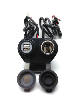 Мото розетка 12V + USB зарядка Cliff-Top. Магнітне вимкнення