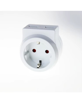 Розетка перехідник з зарядкою USB та USB type-c
