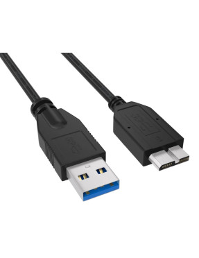 Кабель підключення USB-3.0 - micro-USB-type B чорний 1 метр