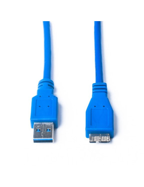 Кабель підключення USB-3.0 - micro-USB-type B синій 1 метр