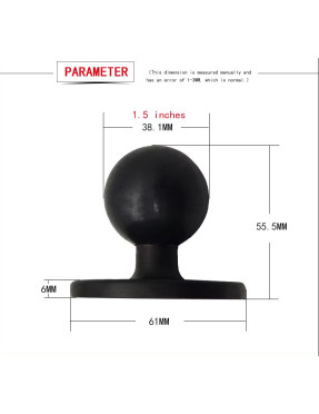 Кругла монтажна основа CH - RAM з кулькою розміром C 1.5" (38,1 mm)