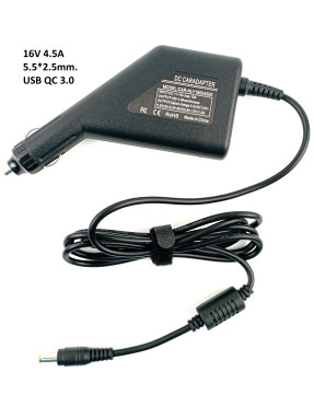 Автомобільний адаптер живлення 16V Panasonic Asus Acer Toshiba з додатковим USB 3.0 QC