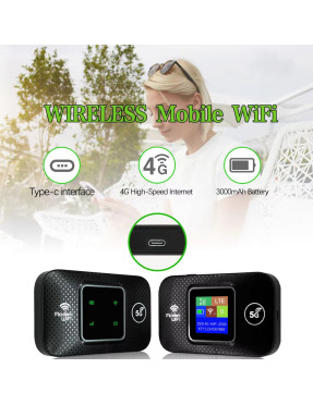 4G/LTE 5G високошвидкісний 300 Mbps мобільний маршрутизатор WiFi LCD з батареєю