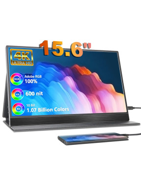 Портативний 4K монітор Sibolan 15.6" ULTRA HD IPS з магнітним чохлом