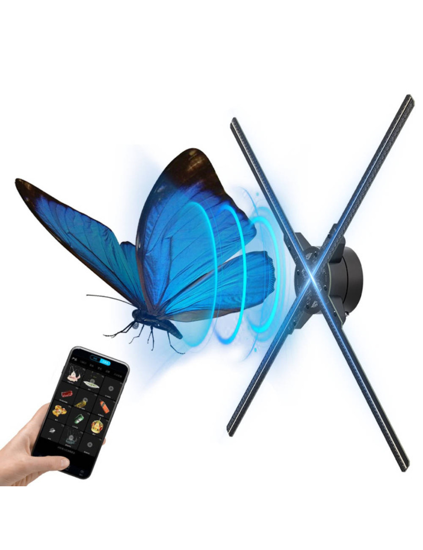 3D голографічний вентилятор проектор 60 см 4 лопаті