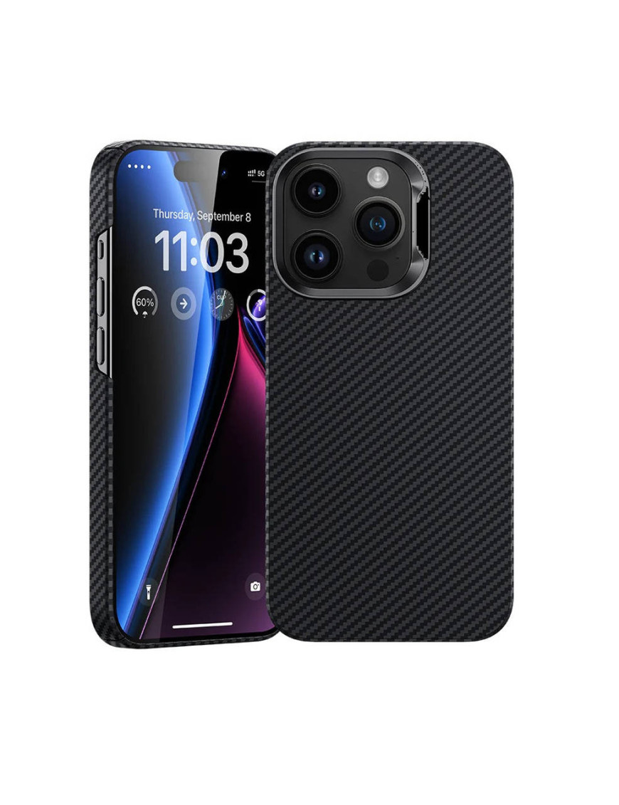 Кевларовий карбоновий чохол Iphone 15 Pro Max MagSafe 1.15mm 600D