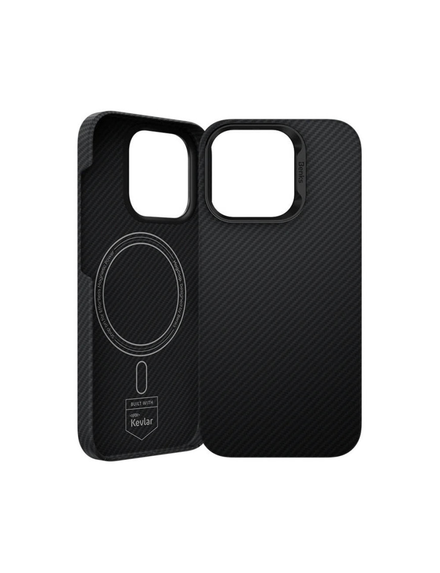 Кевларовий карбоновий чохол Iphone 16PRO MagSafe 1.15mm 600D