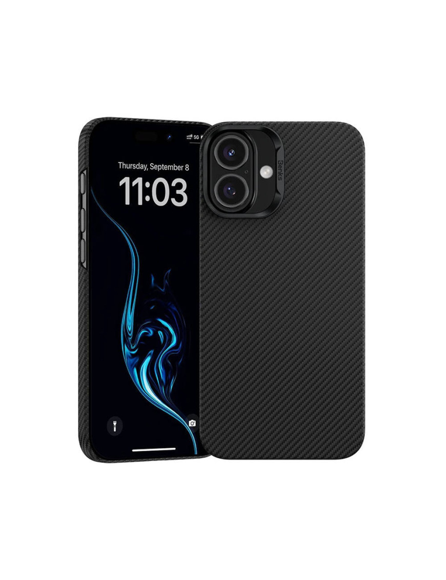 Кевларовий карбоновий чохол Iphone 16PRO MagSafe 1.15mm 600D