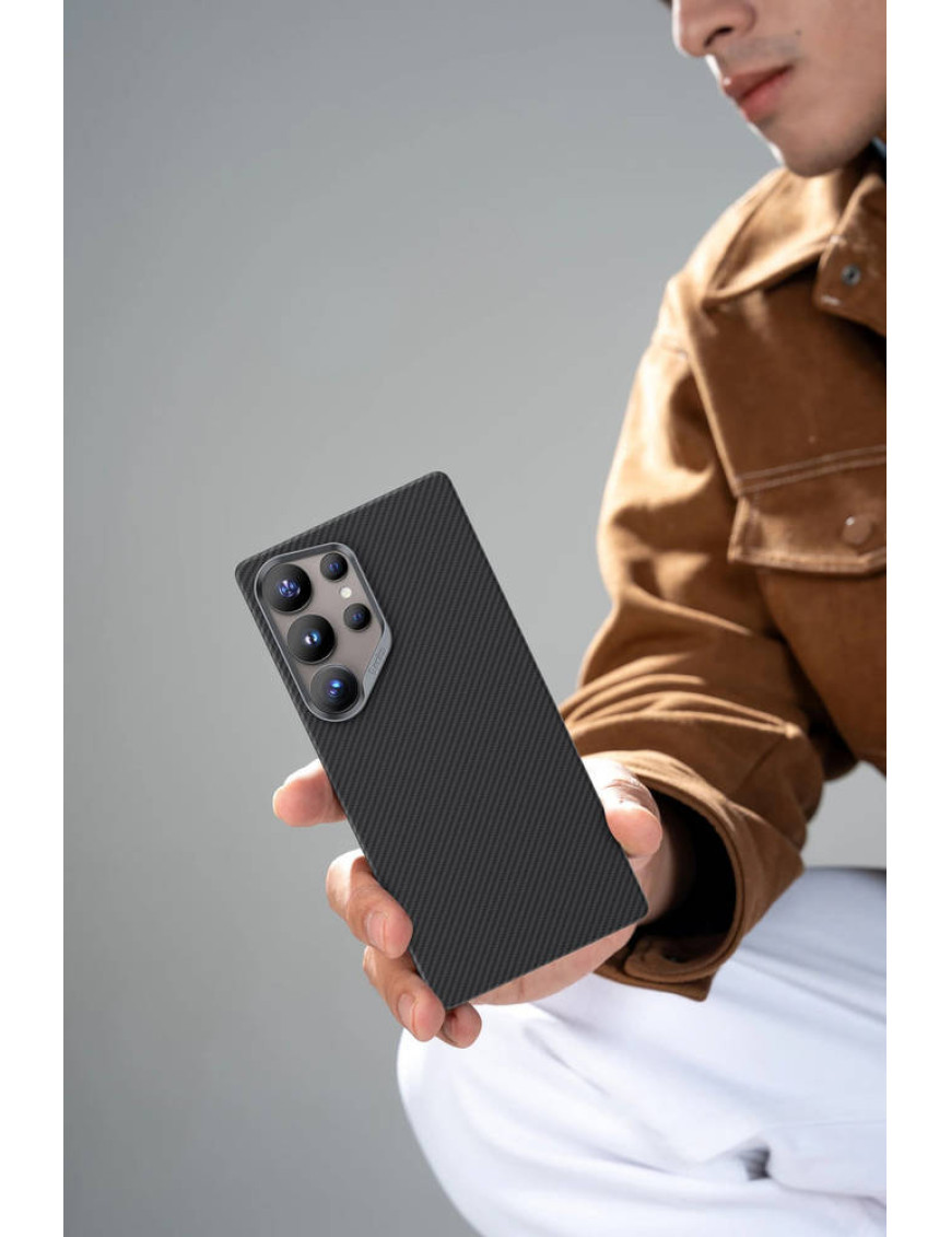 Кевларовий карбоновий чохол Samsung S25 Ultra 1.2mm 600D MagSafe