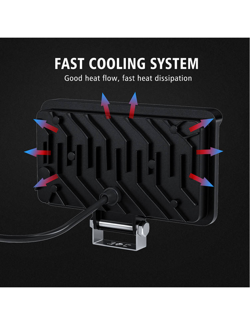 12-80V металева світлодіодна лампа фара для авто вантажівок мото IP68 32W 6500K