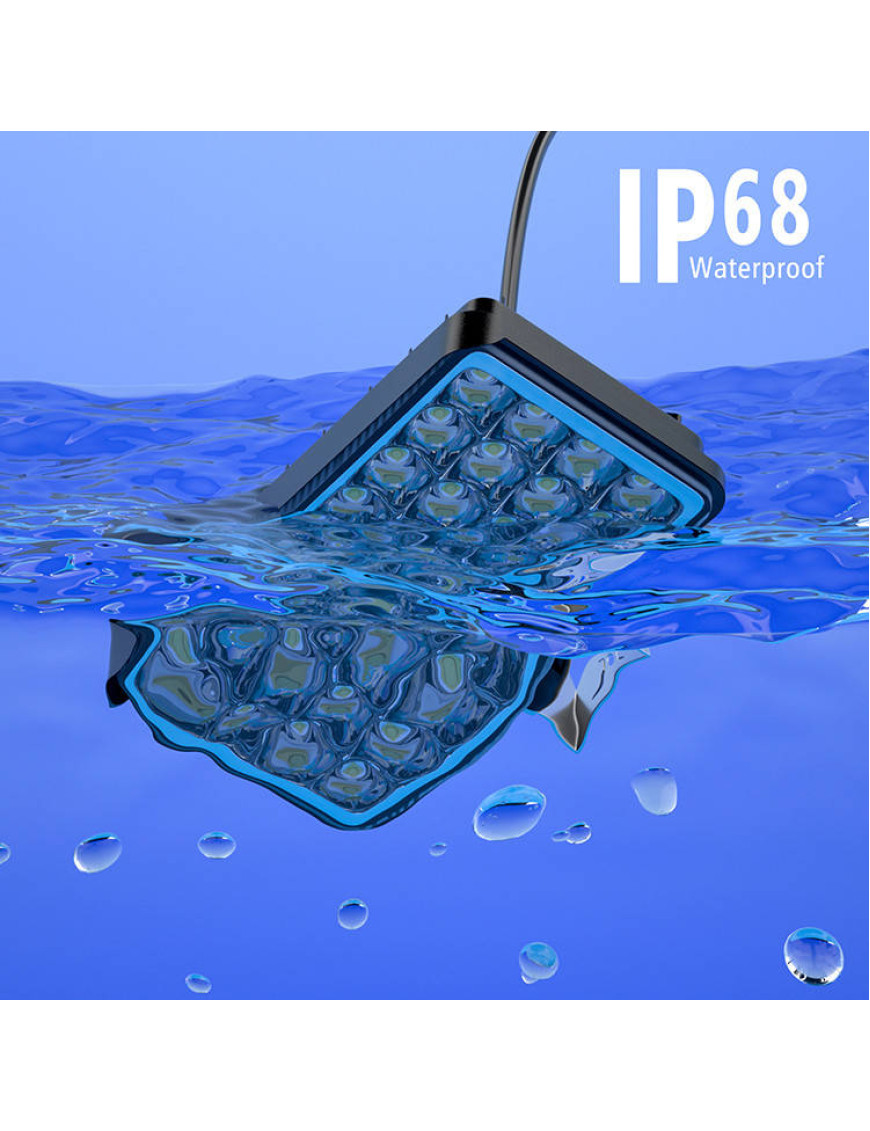 12-80V металева світлодіодна лампа фара для авто вантажівок мото IP68 32W 6500K