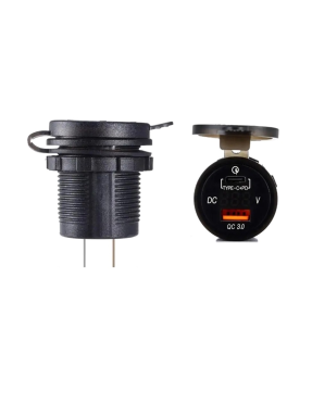 Адаптер USB зарядка QC 3.0 + PD Type-C 18W з вольтметром
