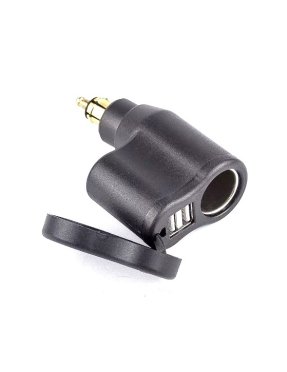 USB зарядка 3.3А для мотоцикла під роз'єм BMW DIN Hella з прикурювачем