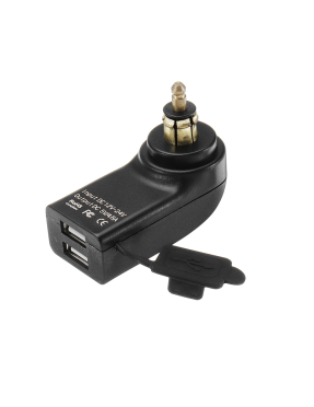 USB зарядка 4.8А для мотоцикла під роз'єм BMW DIN Hella з вольтметром
