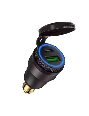 USB зарядка QC 3.0 + PD Type-C штекер роз'єм BMW DIN Hella